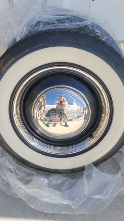 Wide White Wall Silvertown Radial Tires