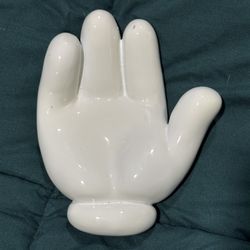Disney Mickey Mouse Ceramic Glove Trinket Dish, soap dish or Card Holder