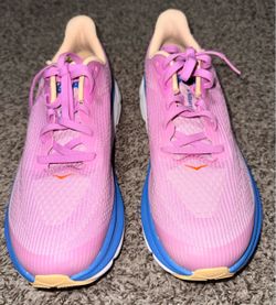 Hoka Clifton Running Shoes Pink Blue, New