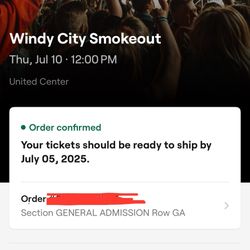 Windy City Smoke out Thursday Tickets 