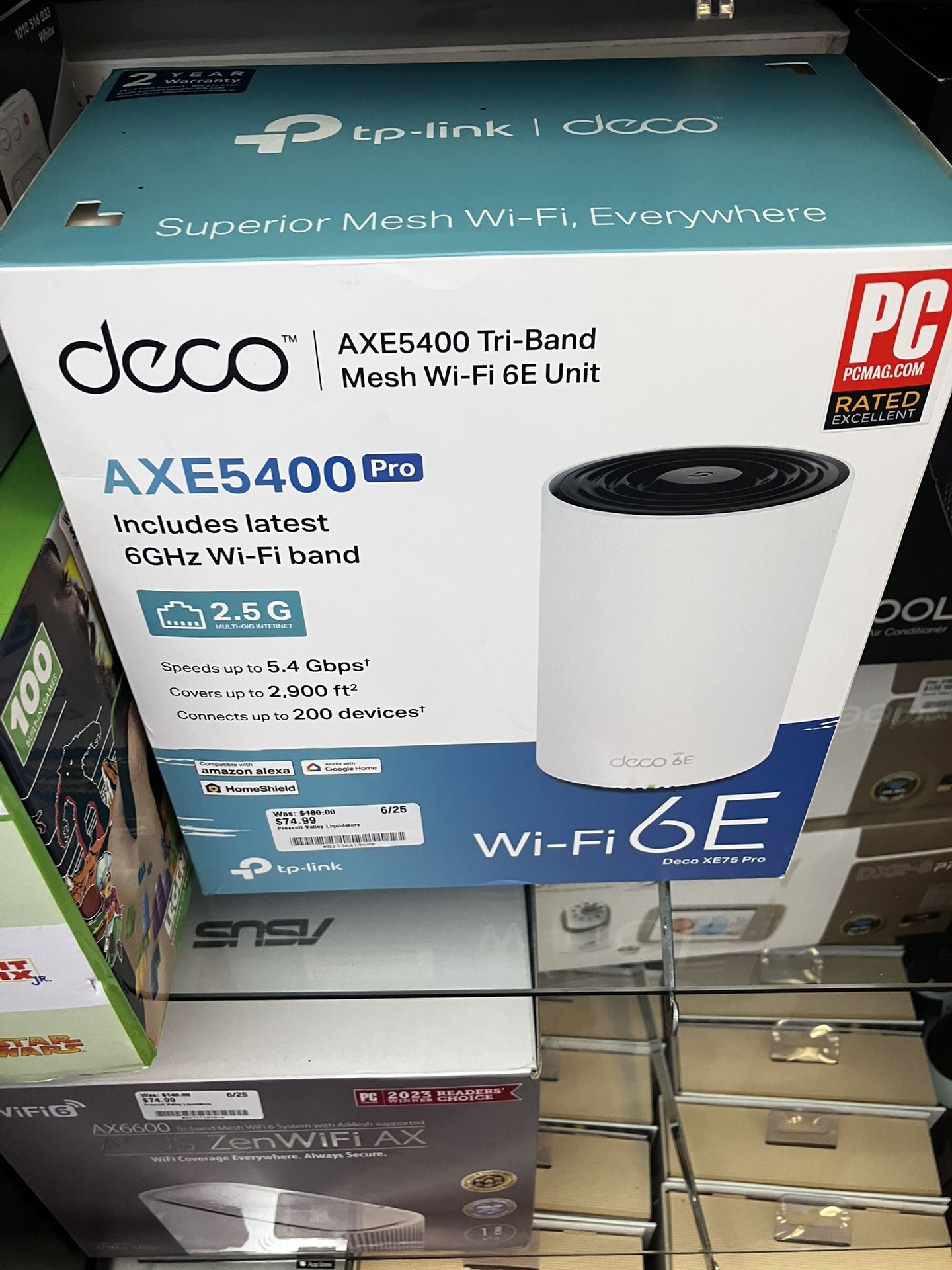 Axe5400 Tri Band Mesh WiFi 6E Unit
