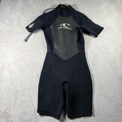 O’Neill Wetsuit Youth Size 8 Black 2/1mm Short Sleeve Spring Suit Surf Swim