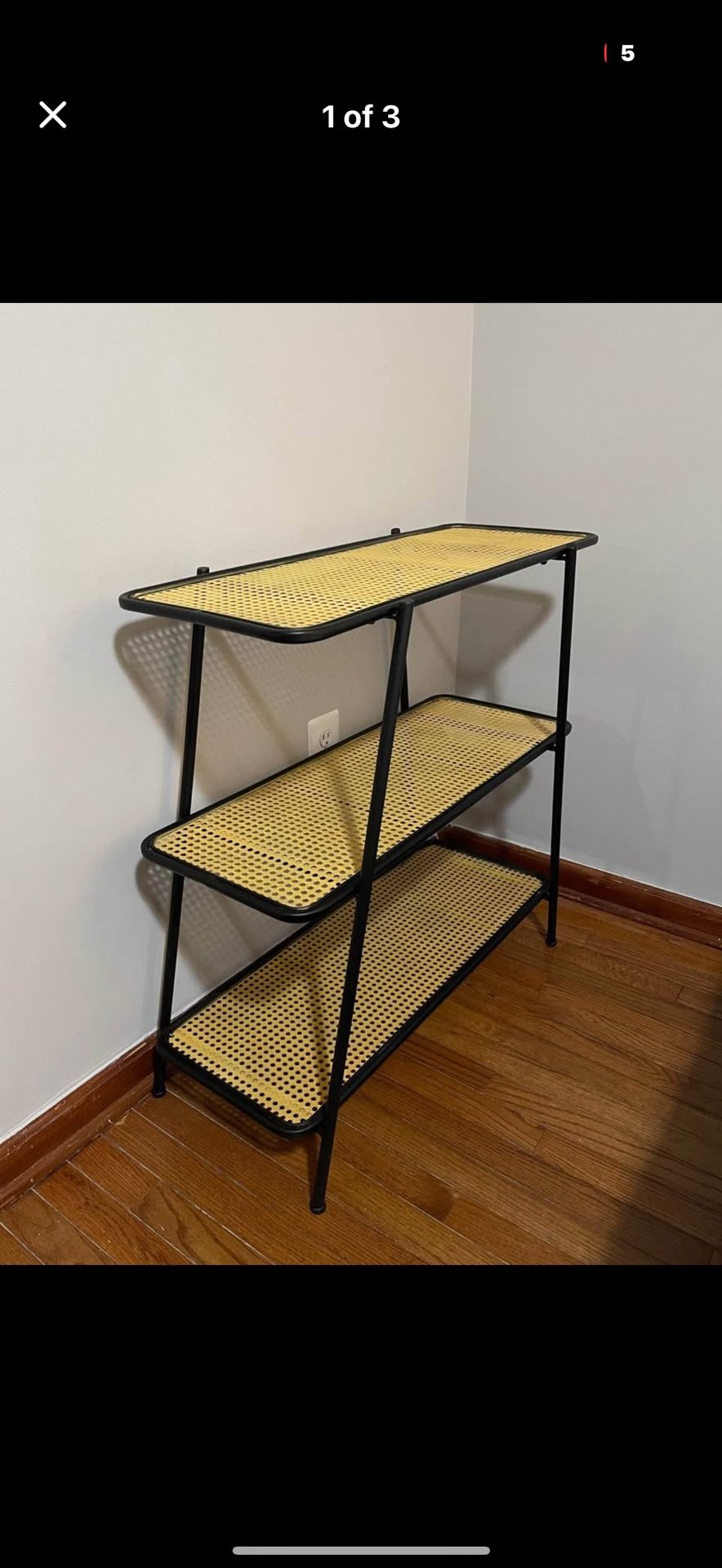 Rattan Metal Shelf