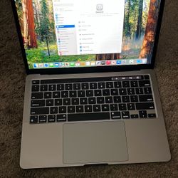 Apple MacBook Pro 13 Inch M1 Chip 256gb Flash Hard Drive 8ram Great Condition Space Grey Color 70 Cycle Count Wasn’t Used 