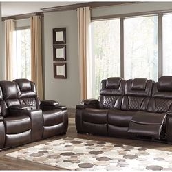 Ashley’s Reclining Sofa And Loveseat 