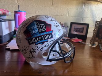 Pro Football Hall of Fame Multi-Signed Helmet