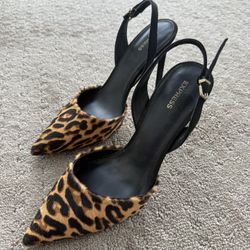 Express Leopard Heels 