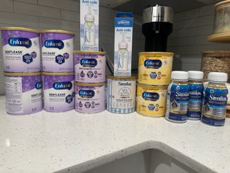 Baby Formula- Enfomil, Similac and Anti-Colic Bottles