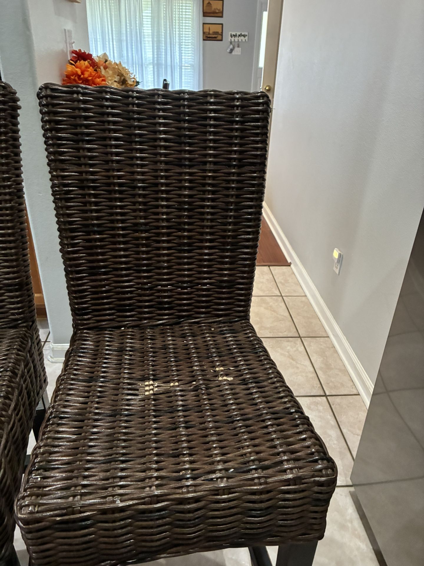 Wicker Bar Stools