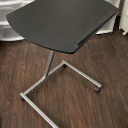 Adjustable Tilt-Top Table Desk on Wheels – for Tablet, Laptop, or Writing
