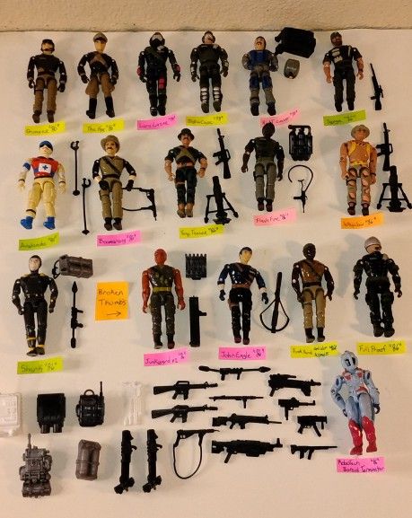 Lanyard Vintage Corps Action Figure Lot