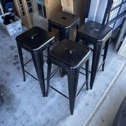 Metal Bar Stool Chairs 