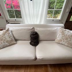 Pottery Barn Off White Couch
