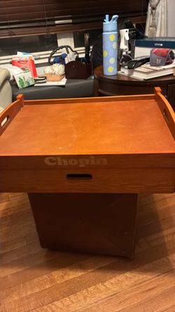 Chopin cart/ side table tray holder