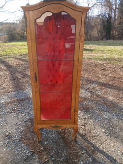 Antique Showcase Cabinet 