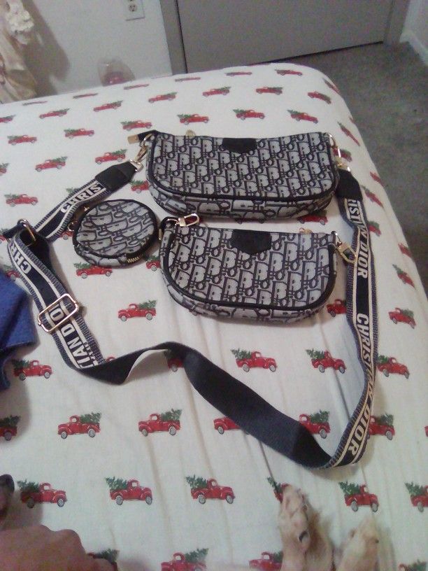 Christian Dior Mini Handbag 3 Piece Set