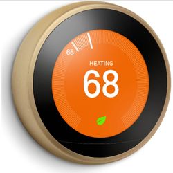  Google Nest Learning Thermostat (3rd Gen) - Brass T3032US