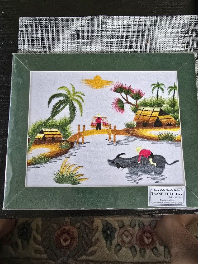 Tranh Theu Tay Handmade Embroidery Picture