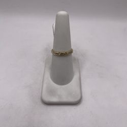 10kt Gold Diamond Engagement Style Band