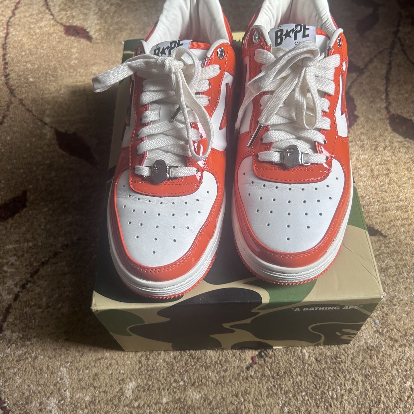 A BATHING APE BAPE STA LOW Orange - US size 9