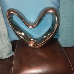 Silver Heart Vase( Great For Valentines,$10