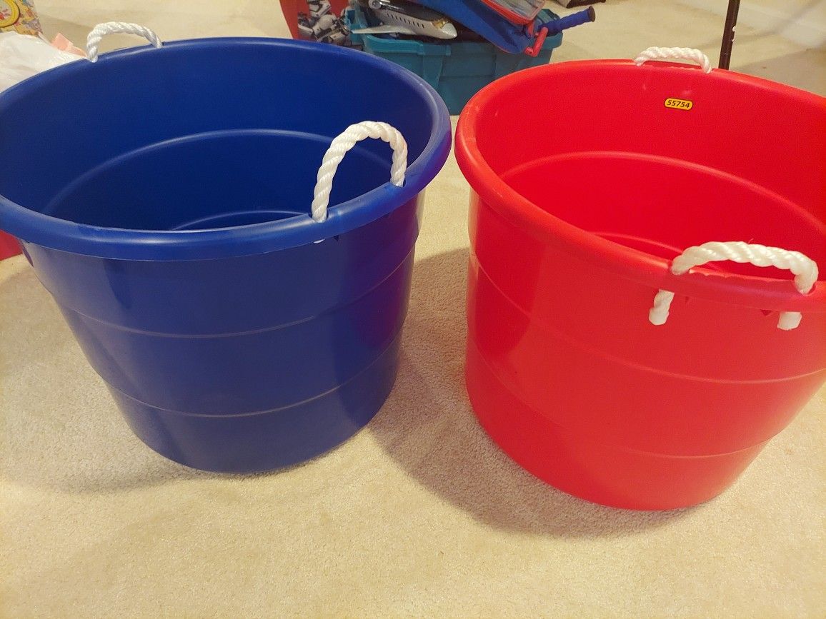 18 Gallon Rope Handle Tub Storage Toys Balls