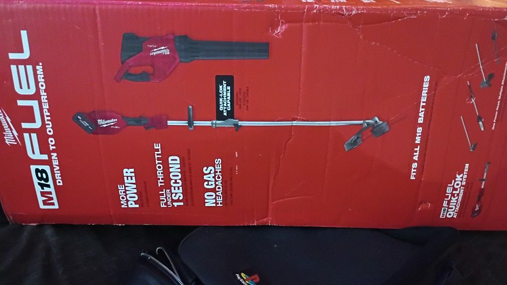 Blower And Weed Eater Combo