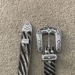 Bb Simon Cheetah Print Belt 