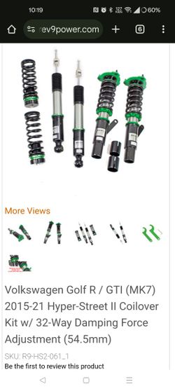 Rev 9 Hyper Street2 Coilovers For Mk7 Golf R