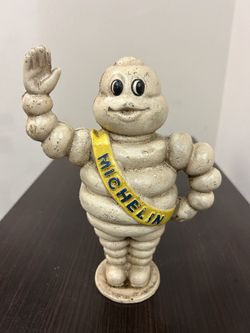 1940's Michelin Large Standing Iron Bank (WW2)