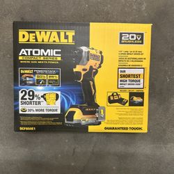 DeWalt 20V MAX ATOMIC 1/4 in. Cordless Brushless Impact Driver Kit (Battery & Charger)