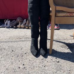 Black Thigh High Boots (heels)