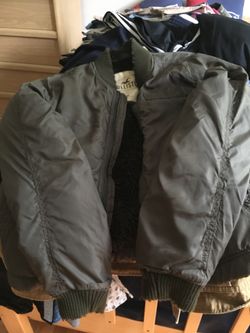 Hollister fur lined jacket size m