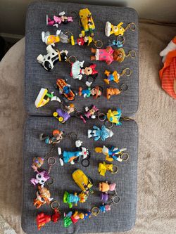 Vintage toy keychains