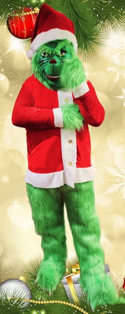 Grinch Christmas Mascot Costume Birthday Halloween