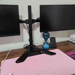 Two 24" monitor and stand for sale