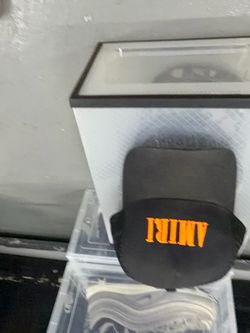 Black & Orange Amiri Hat