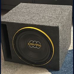 Coustic 10in Subwoofer And Bazooka 300w Amp
