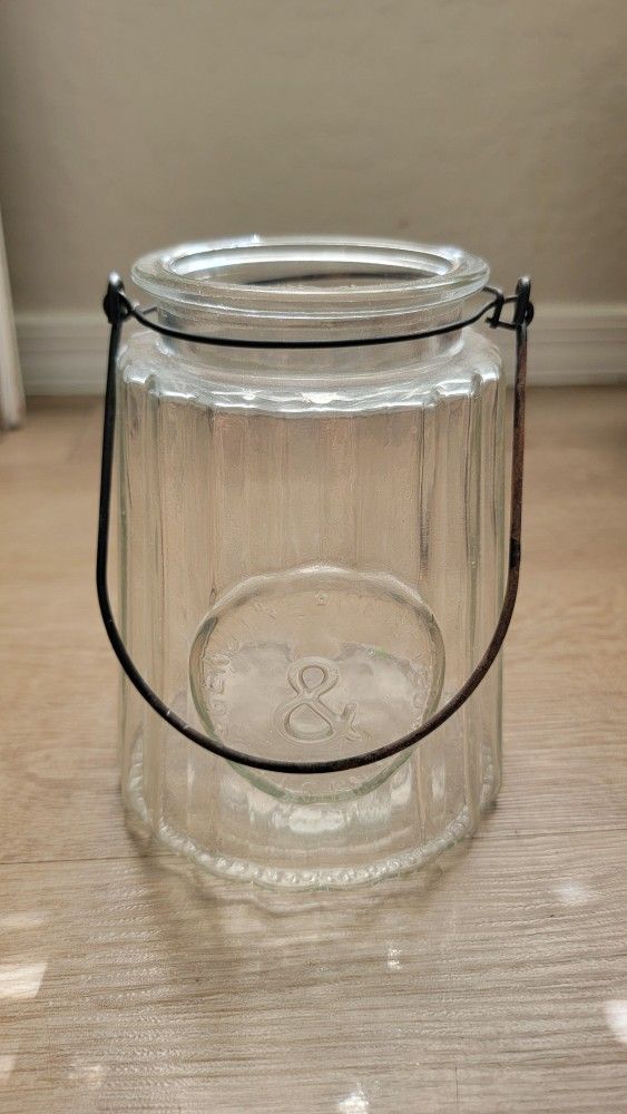 DPS Industry Genuine Crafted Original Ribbed Glass Jar