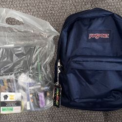 Jansport Backpack With Supplies