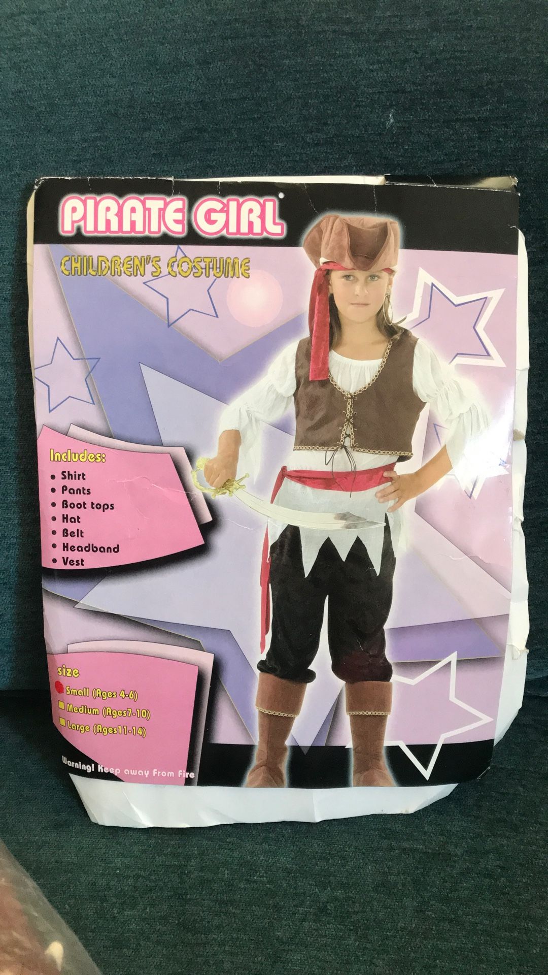Pirate Girl Small Age 4-6 Brand New Costume