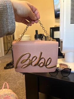 Bebe Pink Mini Crossbody Bag