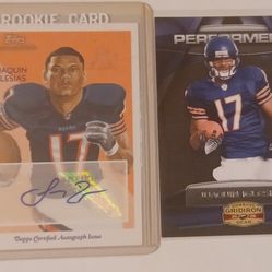 Joaquin Iglesias Autographed Signed Rookie 2 Card Lot 2009 Performers  Chicago Texas