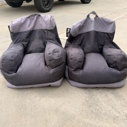 Big Joe bean bag chairs (2)