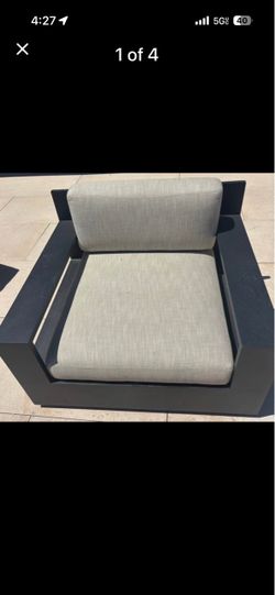 RESTORATION HARDWARE MARBELLA SWIVEL CHAIR