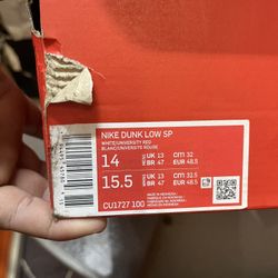Nike dunk size 14