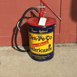 Cen-Pe-Co Lubricants 50 Gallon 1950s