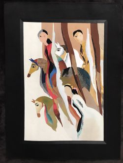 Brand-new fabric collage size 23×18 inches