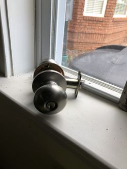 3 deadbolts, 1 keyed entry lock