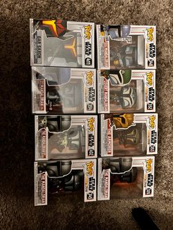 A lot of Starwars funko pops